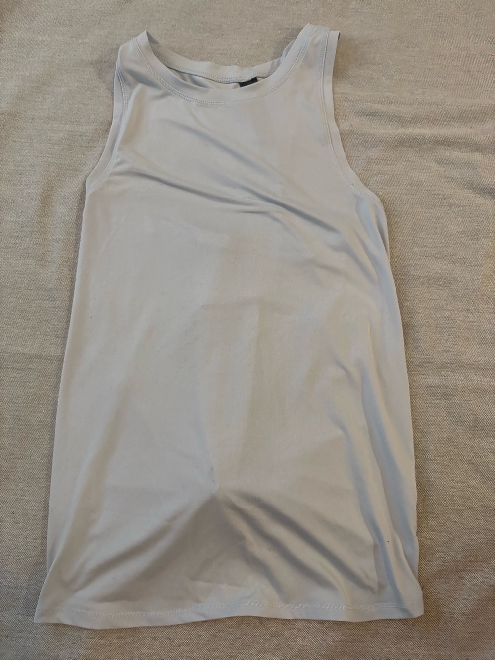 Basic Light Blue Tank Top- Open Tie Back